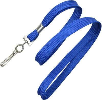 Lanyard - (Royal Blue, 3/8" flat woven, swivel hook) Lanyard - (Royal Blue, 3/8" flat woven, swivel hook)