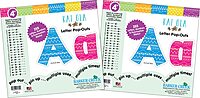 BARKER CREEK 4" Letter Pop-Outs 2-Pack, Kai Ola, Jazz Up Your Bulletin Boards with These Colorful Letters, 510 Upper and Lowercase Letters, Numbers & Punctuation Marks, 4" (3647)