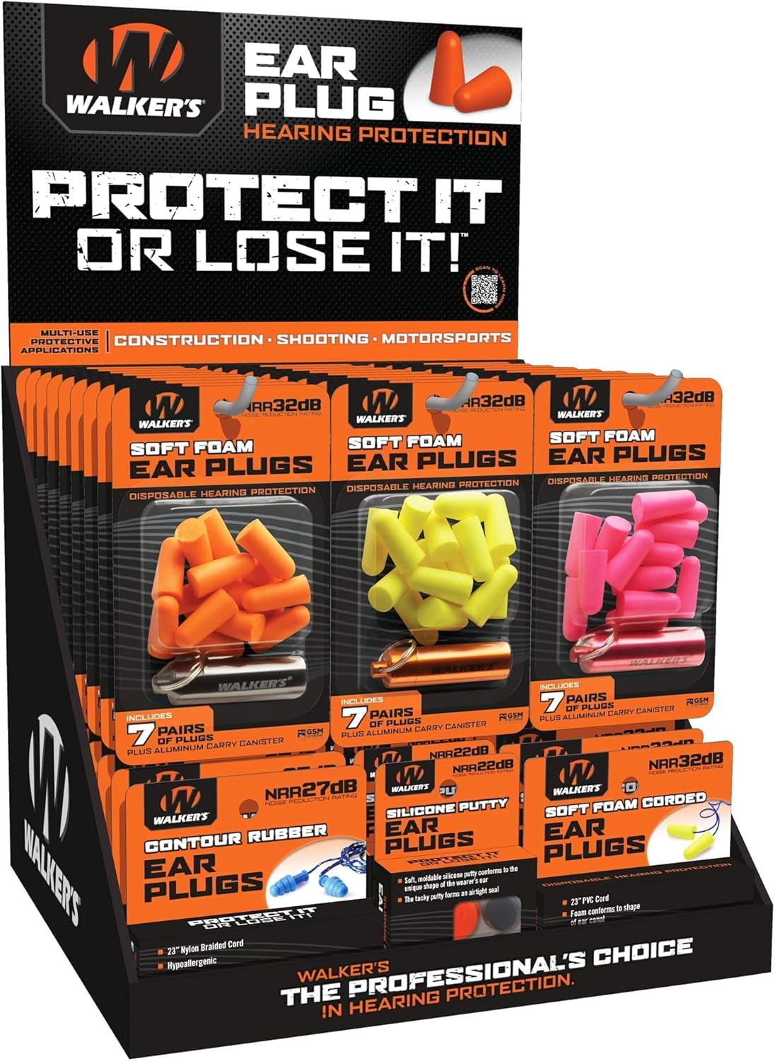 Walker's Game Ear Plug Display