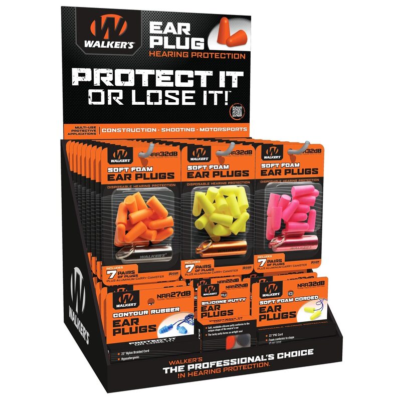 Walker's Game Ear Plug Display