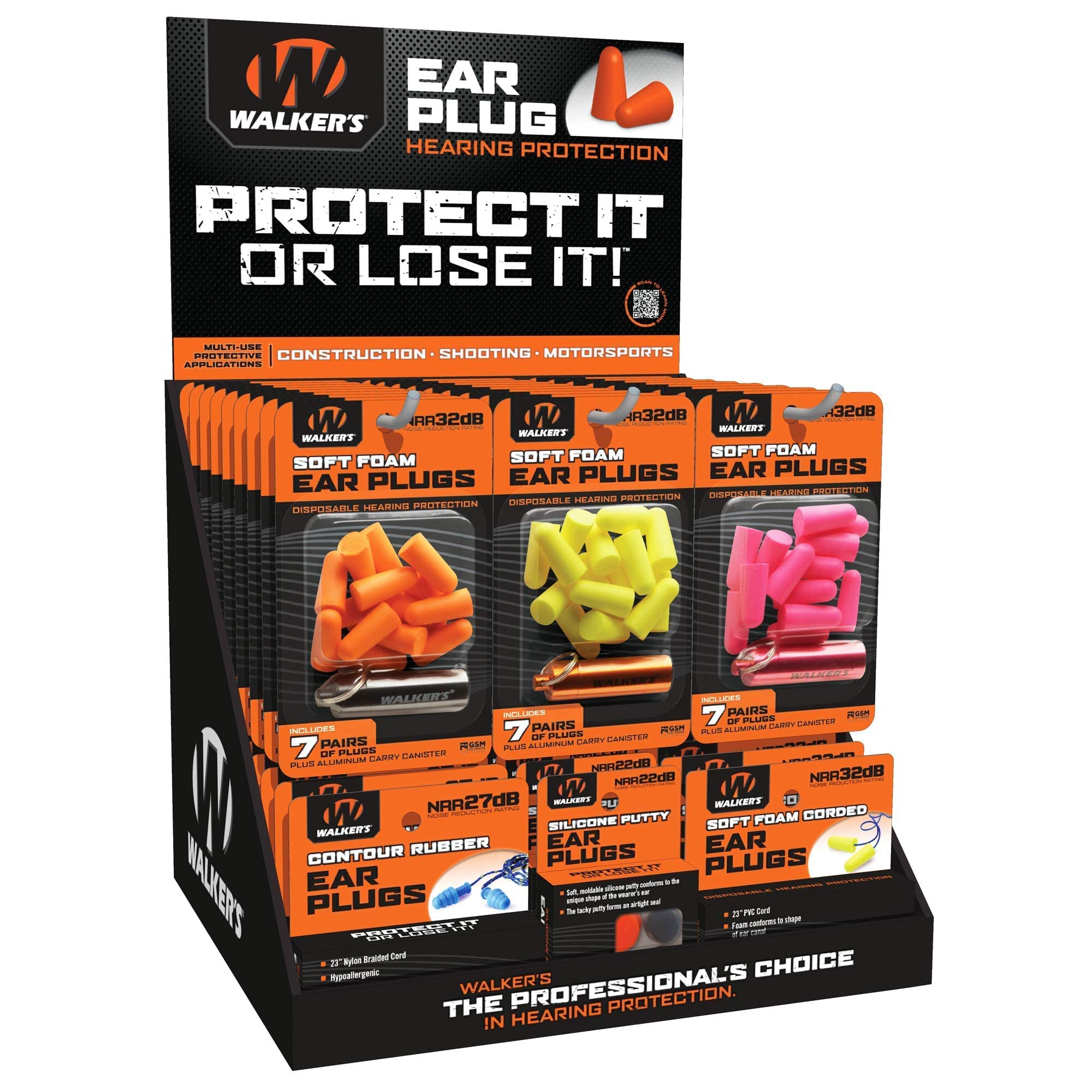 Walker's Game Ear Plug Display