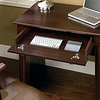 Sauder Palladia Computer Desk with Drawers, Home Office Desk with File Cabinet Storage Drawer - Management, Keyboard Tray