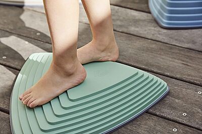 GONGE River Stones - Kids Play Stepping Stones for Balance and Coordination, Non-Slip, Stackable, Indoor/Outdoor, Set of 6