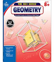 Carson Dellosa The 100 Series Geometry Workbook, Math Book for Grades 8 and Up Covering Trigonometry, Geometric Equations, and More, Classroom or Homeschool Curriculum (Volume 7)