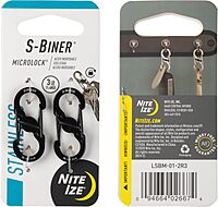 Nite Ize S-Biner MicroLock Stainless Steel Dual-Gate Carabiner Key Holder