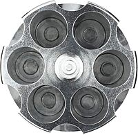 Barbuzzo Revolver Pen Holder & Paperweight, Cast Aluminum Desk Organizer