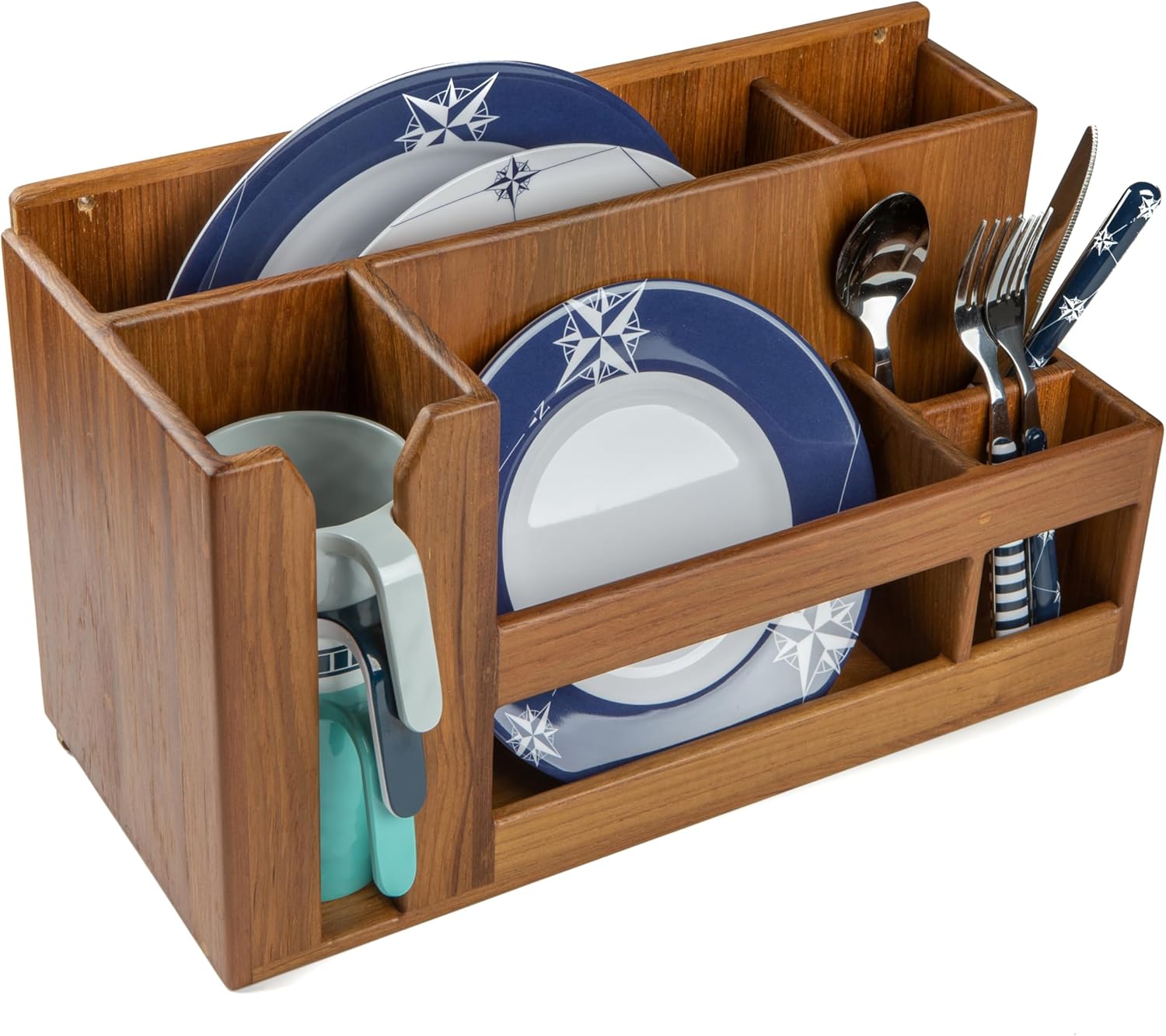 Whitecap 62404 Teak Dish/Cup/Utensil Holder