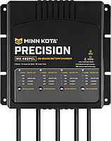 Minn Kota Precision MK 460PCL On-Board Battery Charger with 4 Charging Banks, 15 Amps per Bank