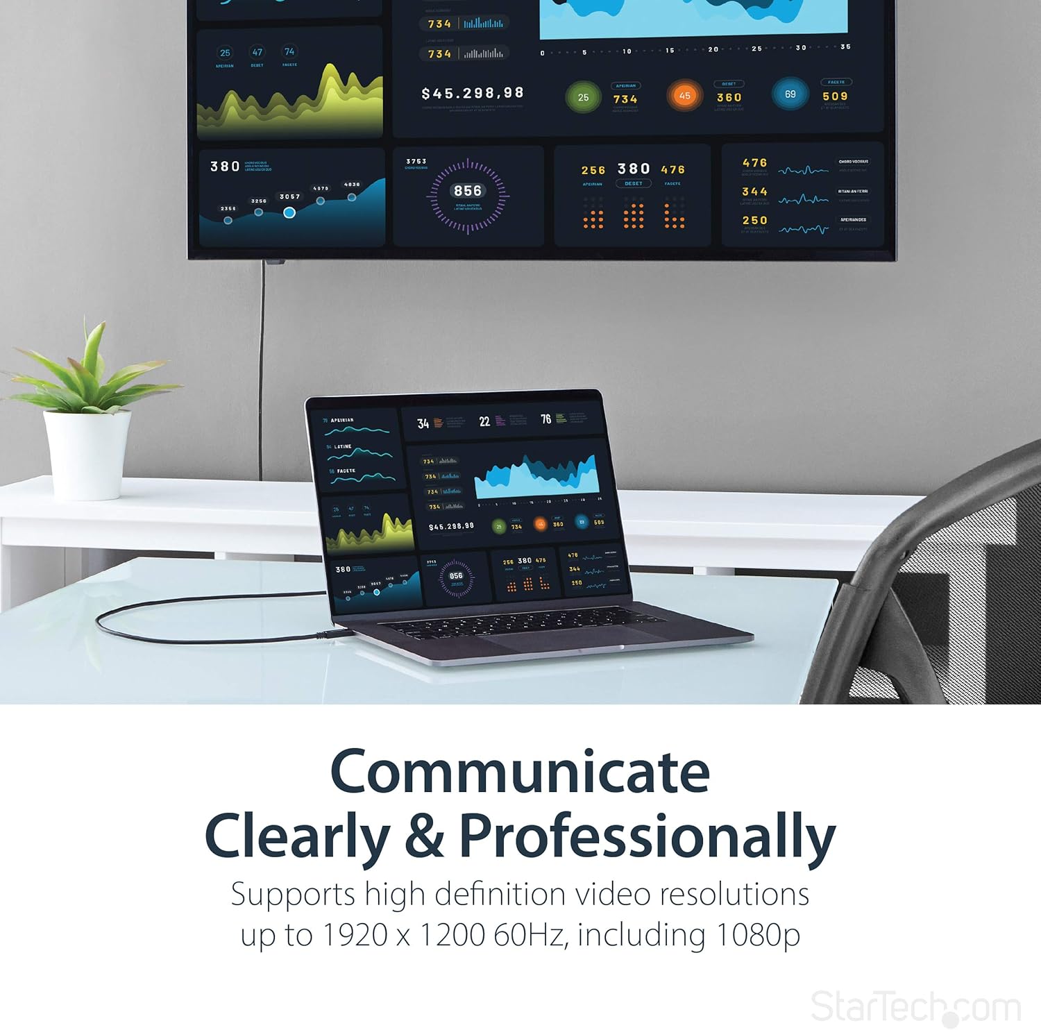 StarTech.com USB-C to DVI Cable
