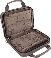 Evolution Outdoor Marksman Series Double Pistol Case – 13 in, 1680D, Gun Case with Fleece Lining, Hunting Gun Bag Green