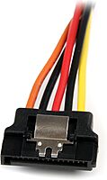 StarTech.com 6in Latching SATA Power Y Splitter Cable Adapter - M/F - 6 inch Serial ATA Power Cable Splitter