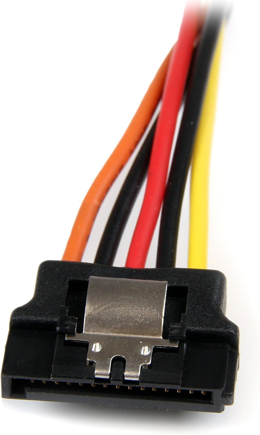 StarTech.com 6in Latching SATA Power Y Splitter Cable Adapter - M/F - 6 inch Serial ATA Power Cable Splitter