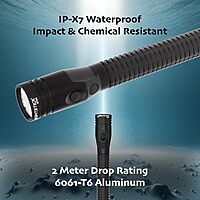 Nightstick Full-Size Black NSR-9744XL Metal Multi-Function Rechargeable Led Flashlight