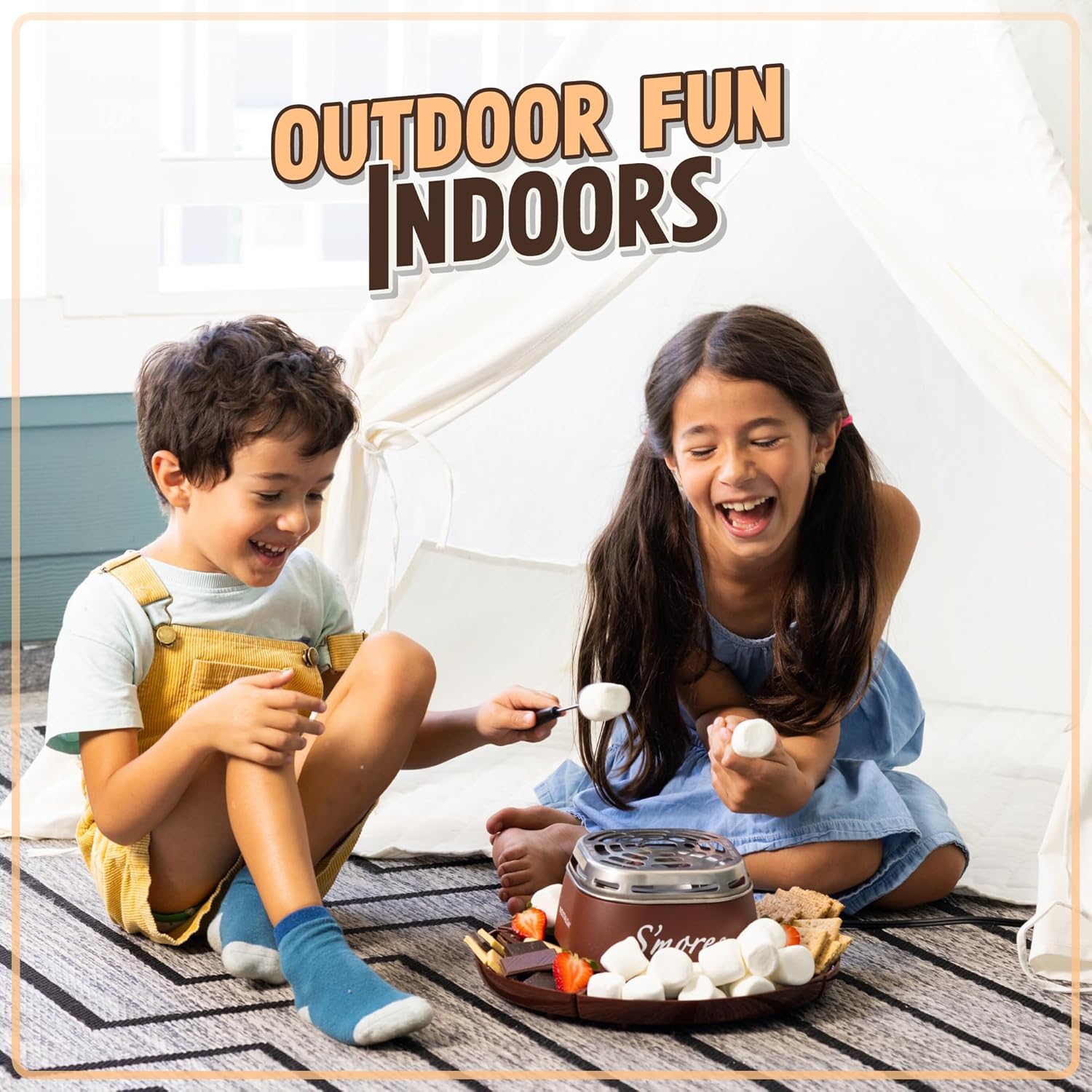 NOSTALGIA Indoor Electric Tabletop S'mores & Fondue Maker