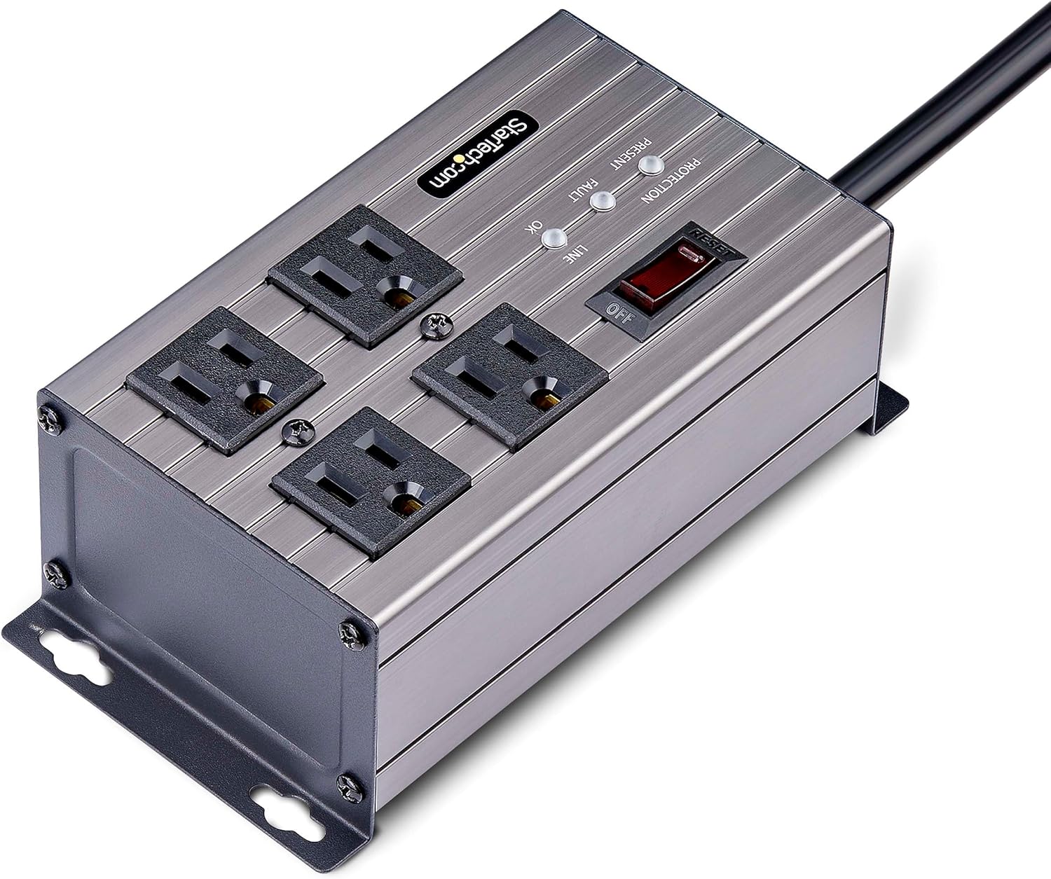 StarTech.com Industrial Power Strip PDU 125V/15A with EMI/RFI Isolation and Surge Protection