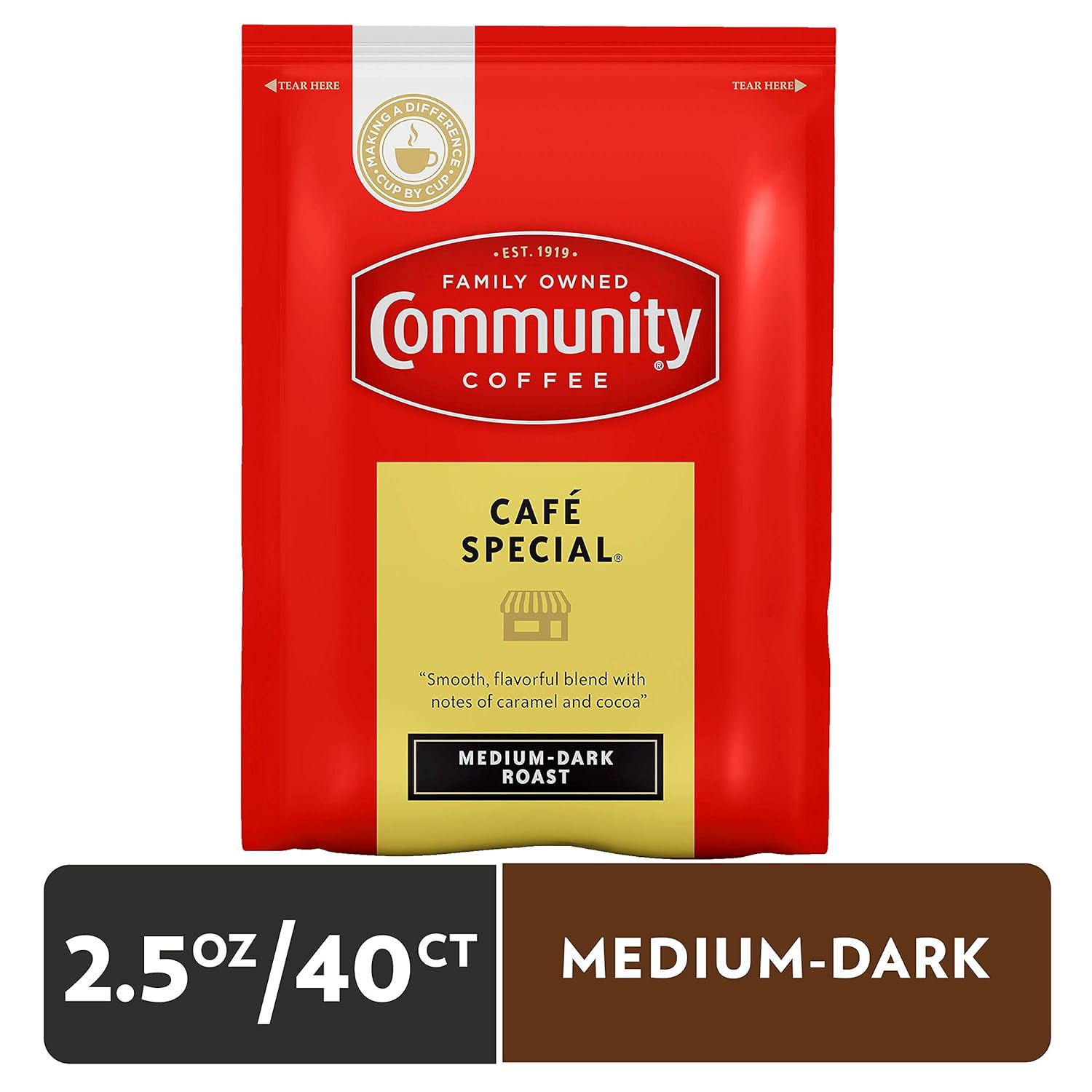 Community Coffee Pre-Measured Ground Coffee Packs