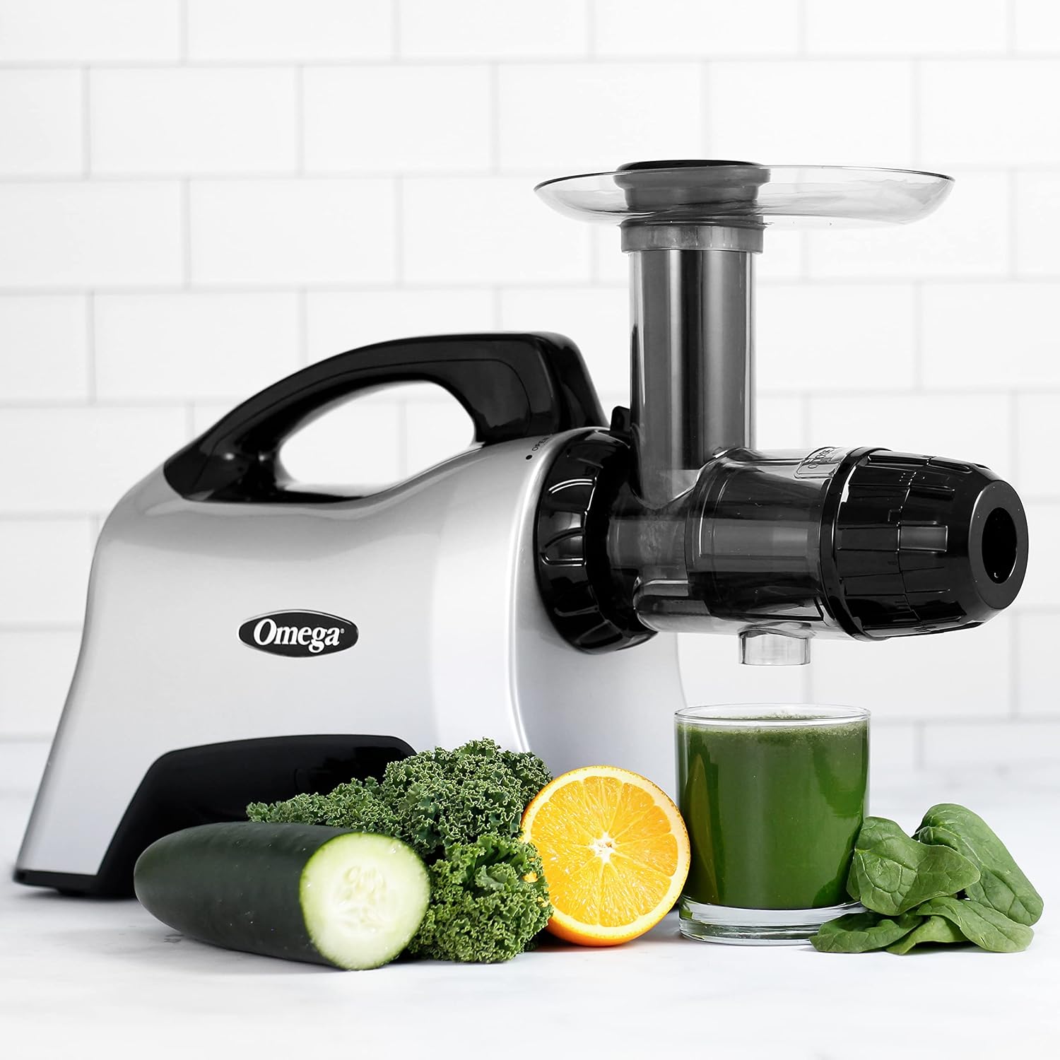 Omega Juicer NC1000HDS Juice Extractor and Nutrition System Slow Masticating BPA-FREE with Quiet Motor and Reverse Easy