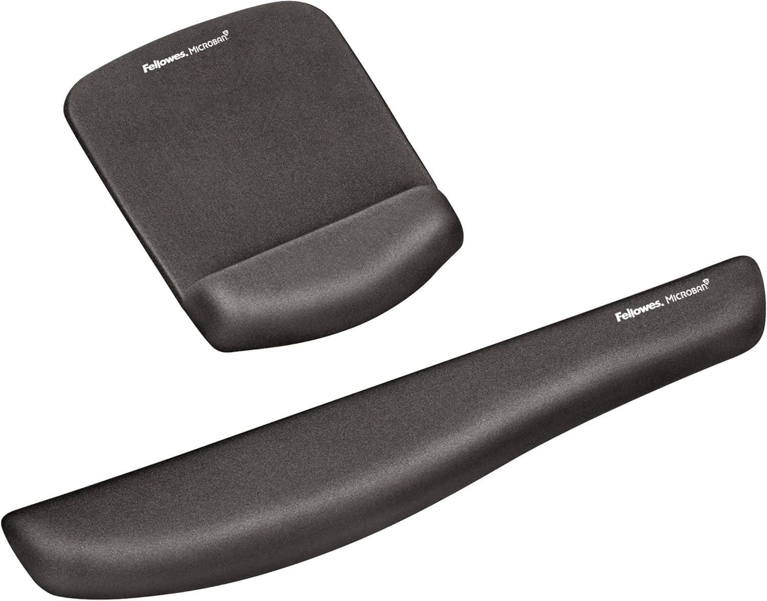 FELLOWES PlushTouch FoamFusion Keyboard Wrist Rest with MICROBAN