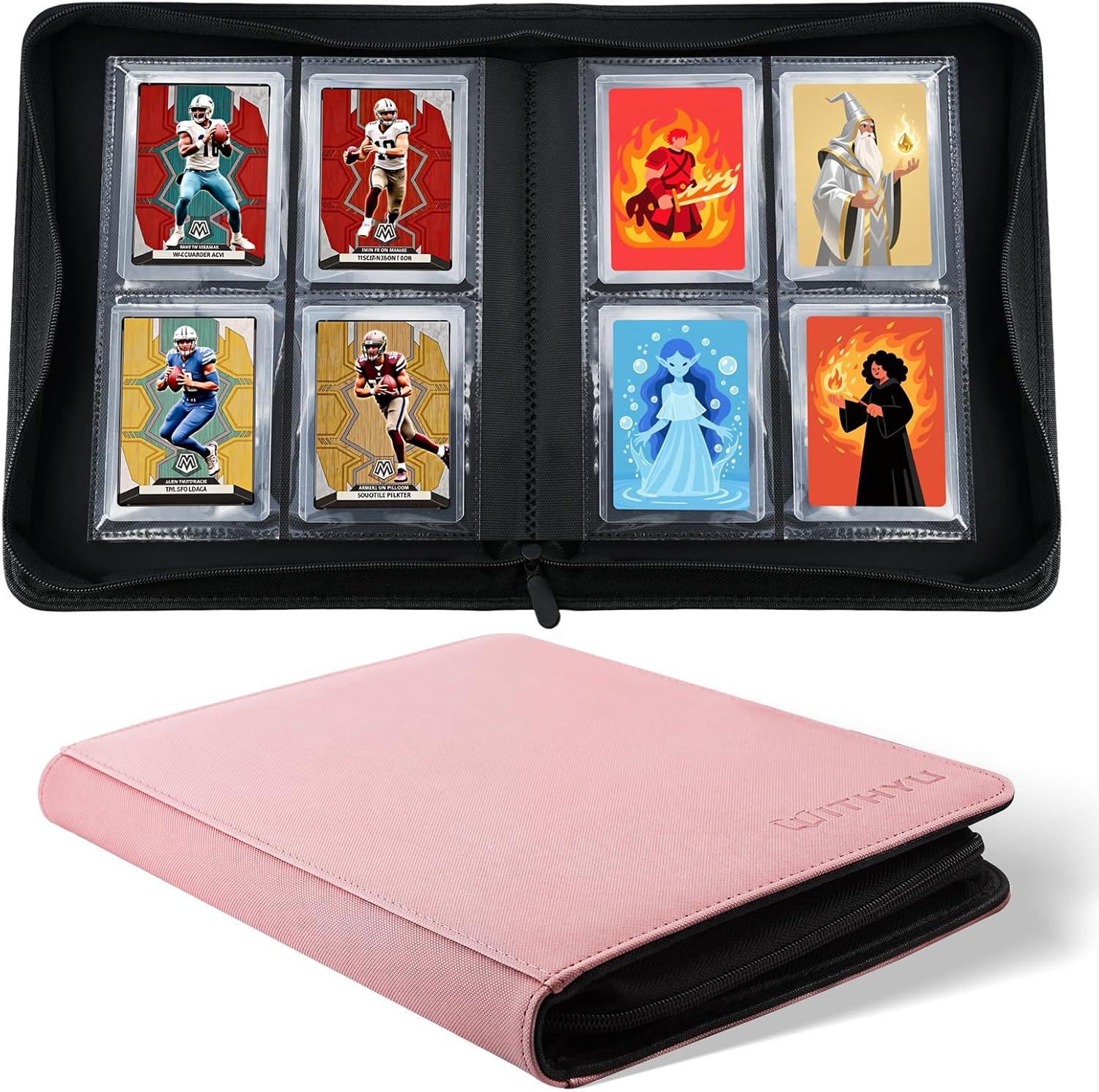WITHYU Toploader Binder - 128 Card Capacity - Pink
