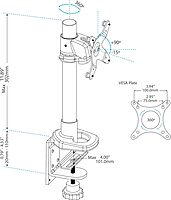 StarTech.com VESA Monitor and Laptop Desk Mount