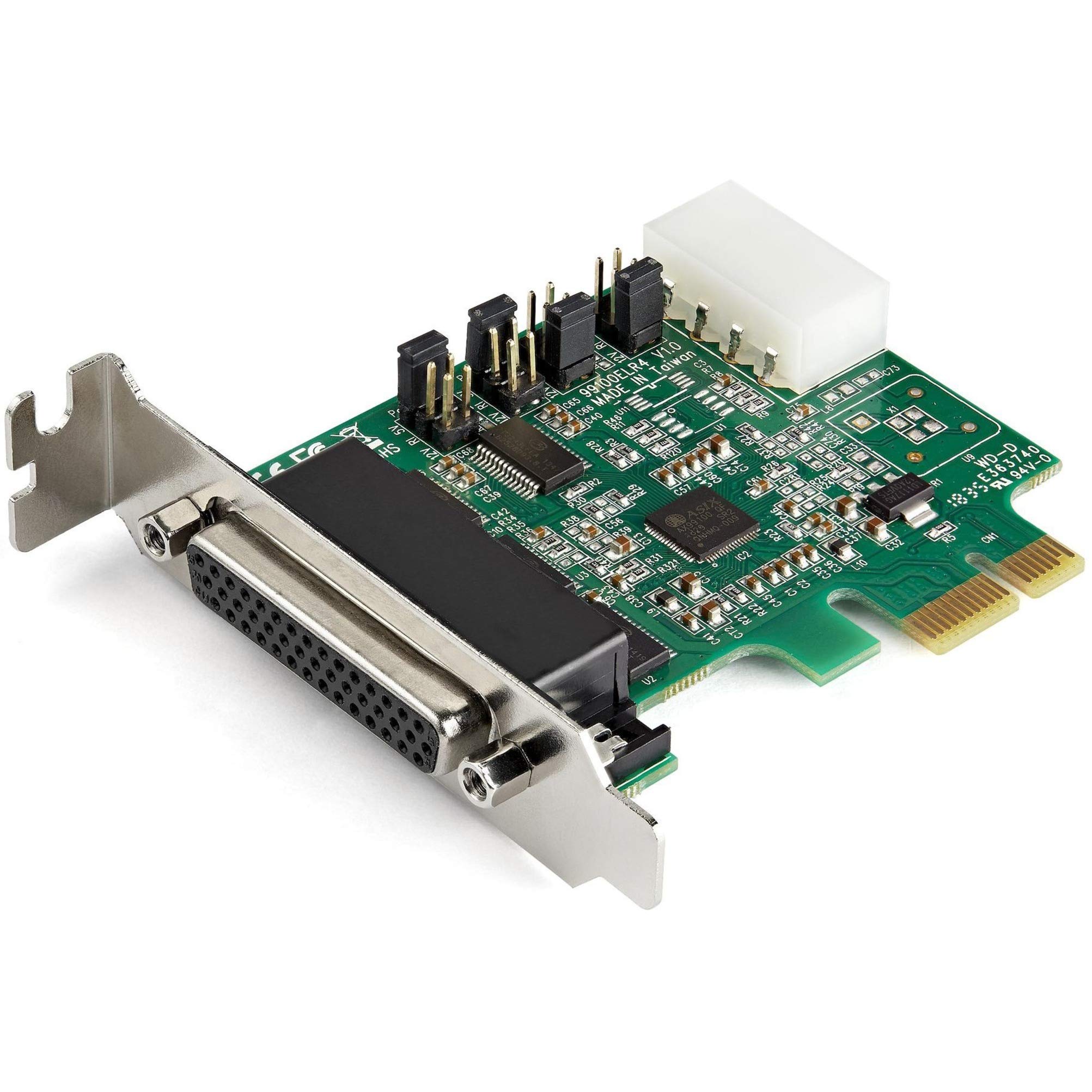 StarTech.com 4-port PCI Express RS232 Serial Adapter Card - PCIe RS232 Serial Host Controller Card - PCIe to Serial DB9