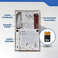 Kidde Carbon Monoxide Detector, Propane, Natural, Methane, & Explosive Gas Alarm, Plug-In Wall with 9-Volt Battery Backup