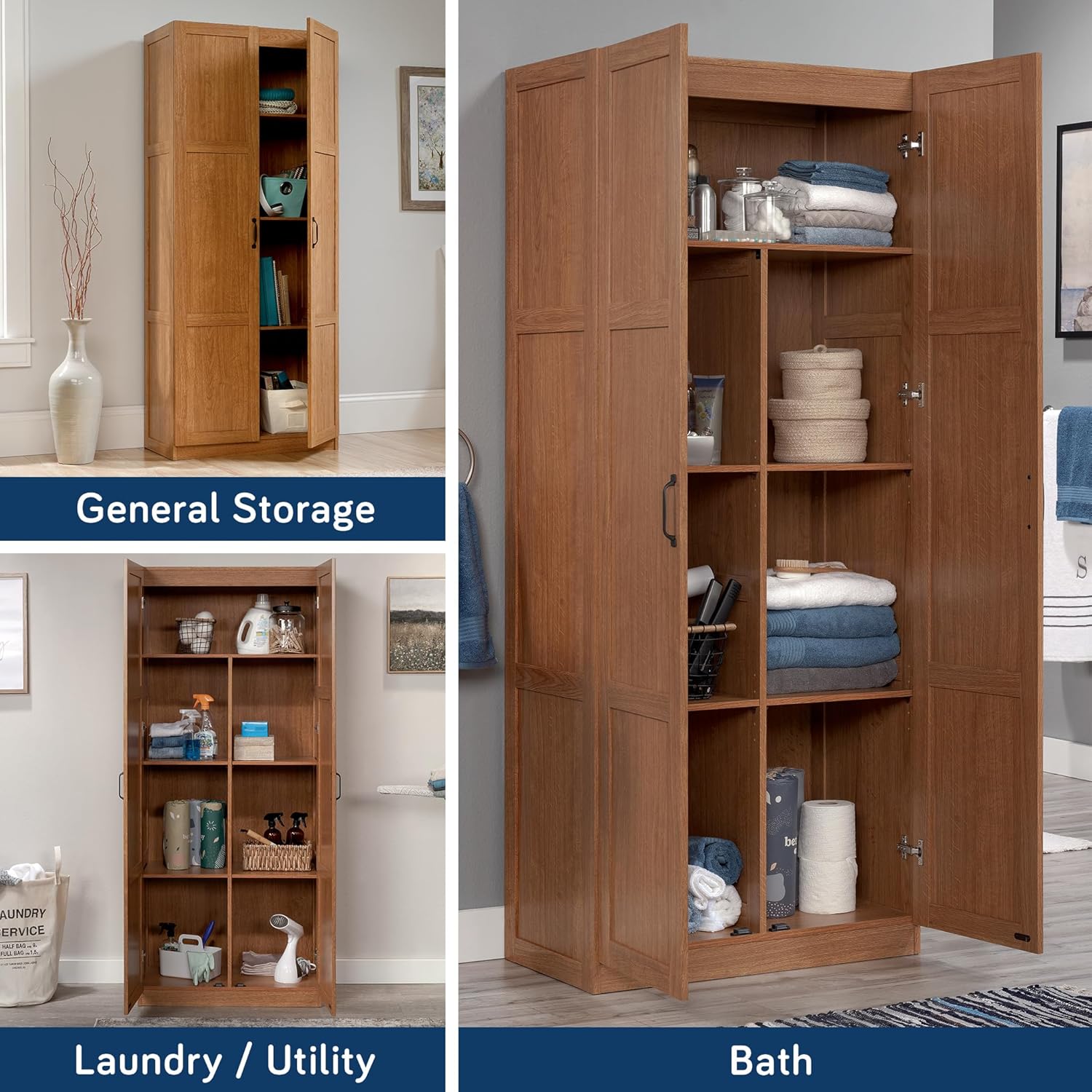 Sauder Select Storage Cabinet with Adjustable Shelves