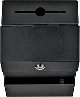 Mail Boss Locking Steel Suggestion Box (9.5" H x 7" W x 6" D) - Black