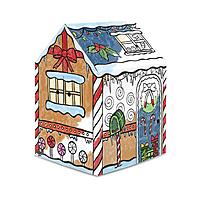 Bankers Box At Play Color-in Playhouse, Life-Size Corrugated Playhouse