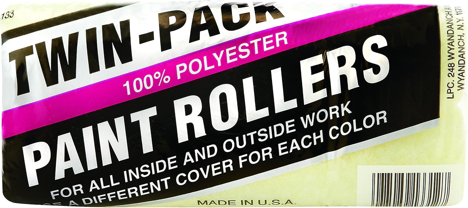 Linzer Products RC 133-0900 3/8" X 9" Polyester Economy Twin Pack Roller Covers 2 Pack