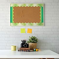 BARKER CREEK Double-Sided Scalloped Border Set of 4, Tie-Dye and Ombré, Multi-Design, 39' Each of 4 Designs, Blue, Lime, Purple, and Pink Colors, Total of 156' of Double-Sided Border in Set (4327)