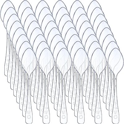 Clear Plastic Mini Spoons(100)