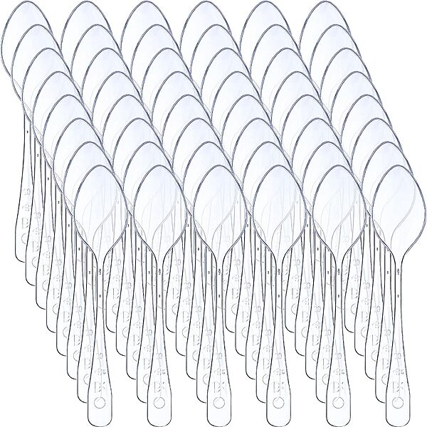 Clear Plastic Mini Spoons(100) Clear Plastic Mini Spoons(100)