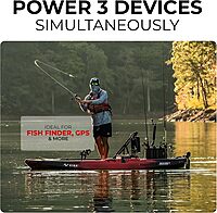 Yak Quik 12V Battery Connector Kit RCE12VKYK | Power Up to 3 Electronics for Kayak Fishing, Ice Fishing