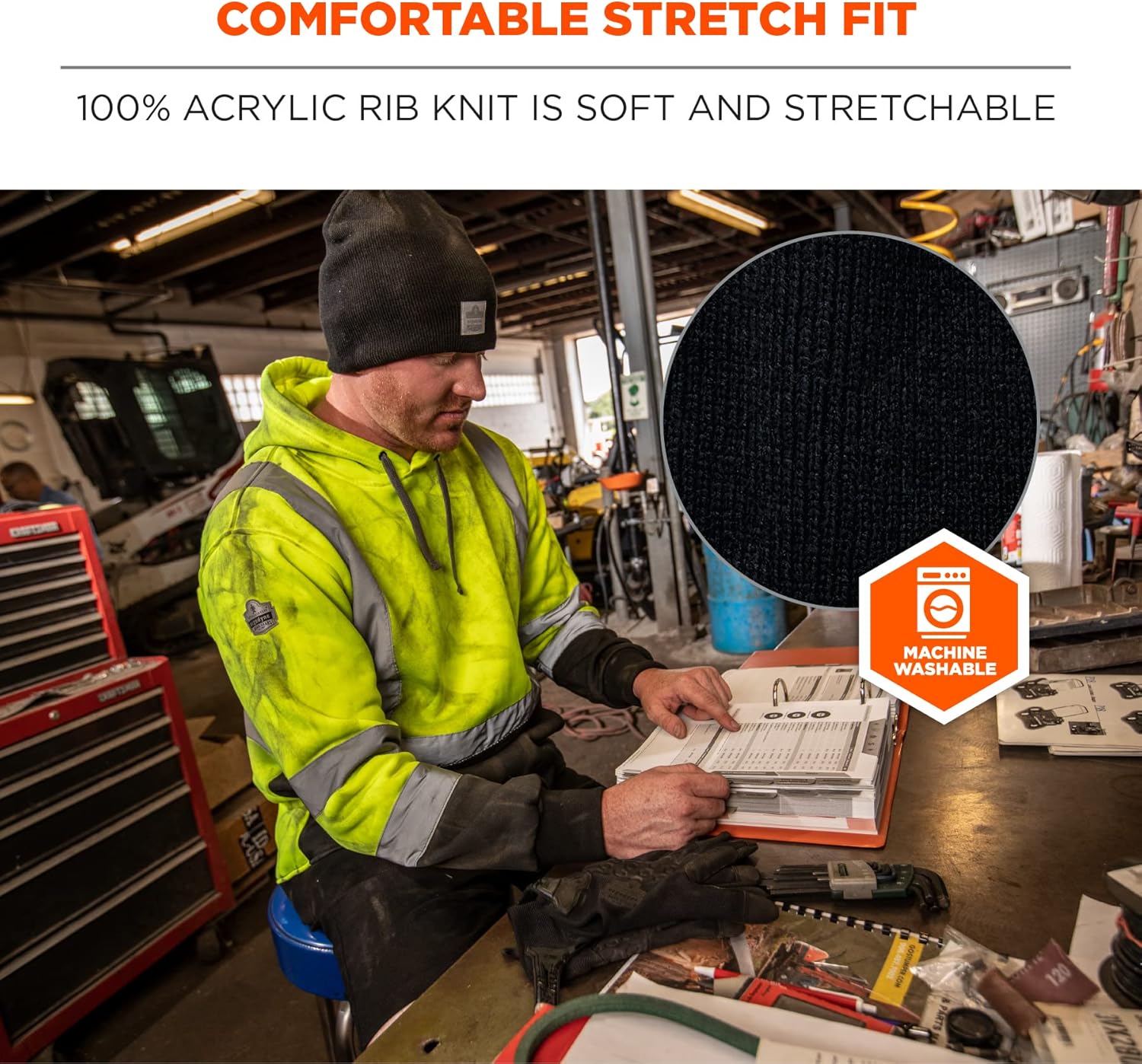 Ergodyne N-Ferno 6812 Rib Knit Beanie