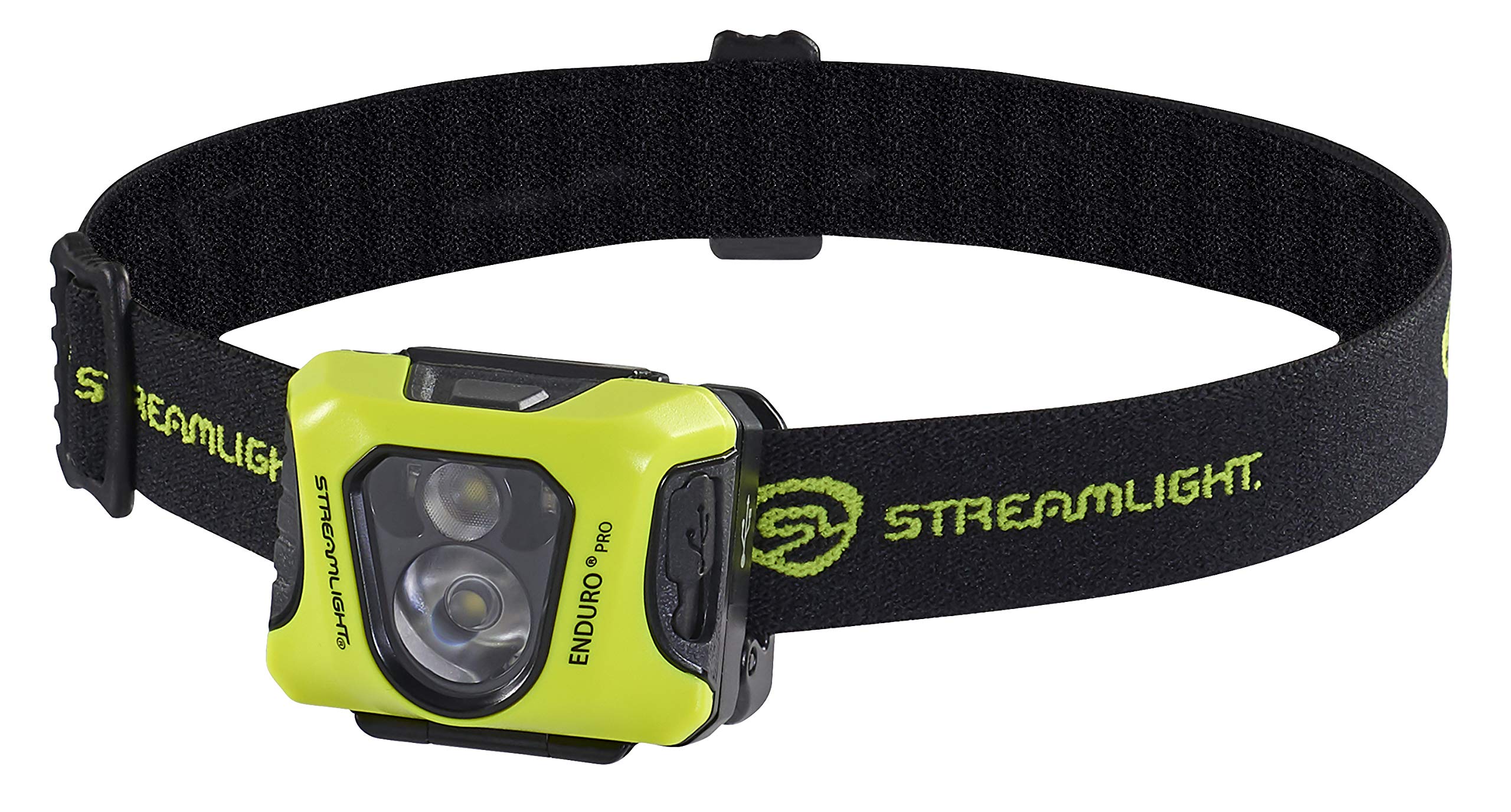 Streamlight 61436 Enduro Pro 200-Lumen USB Rechargeable LED Headlamp with Elastic Head Strap, Rubber Hard Hat Strap