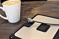 CODi Key Cable Lock, Black (A02001) - Integrated Security Solution for Laptops, Desktops and Monitors