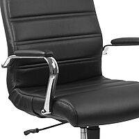 Flash Furniture Whitney Swivel LeatherSoft Desk Chair with Padded Seat and Armrests