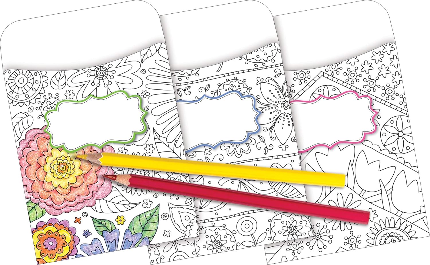 Barker Creek Peel & Stick Library Pockets, Color Me!