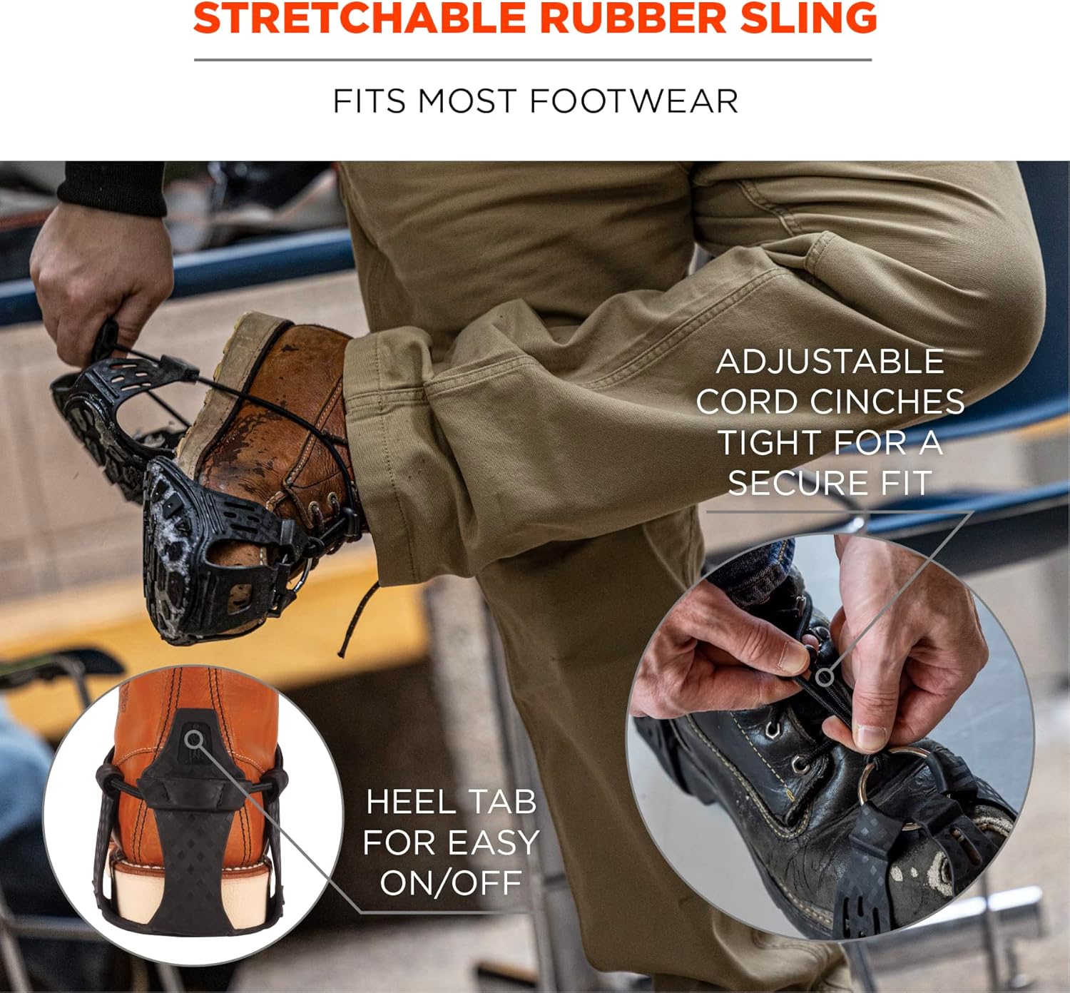 Ergodyne Trex 6325 Slip On Spikeless Traction Devices