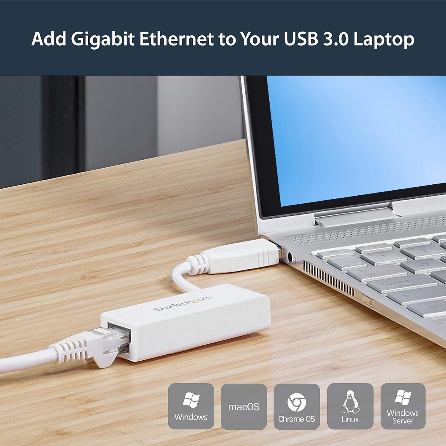 StarTech USB to Ethernet Adapter - USB to RJ45 Gigabit Network Adapter