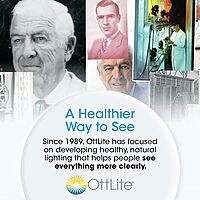 OttLite Enhance LED Sanitizing Desk Lamp with USB Charging – Eliminates up to 99.9% of Bacteria, Touch Activated