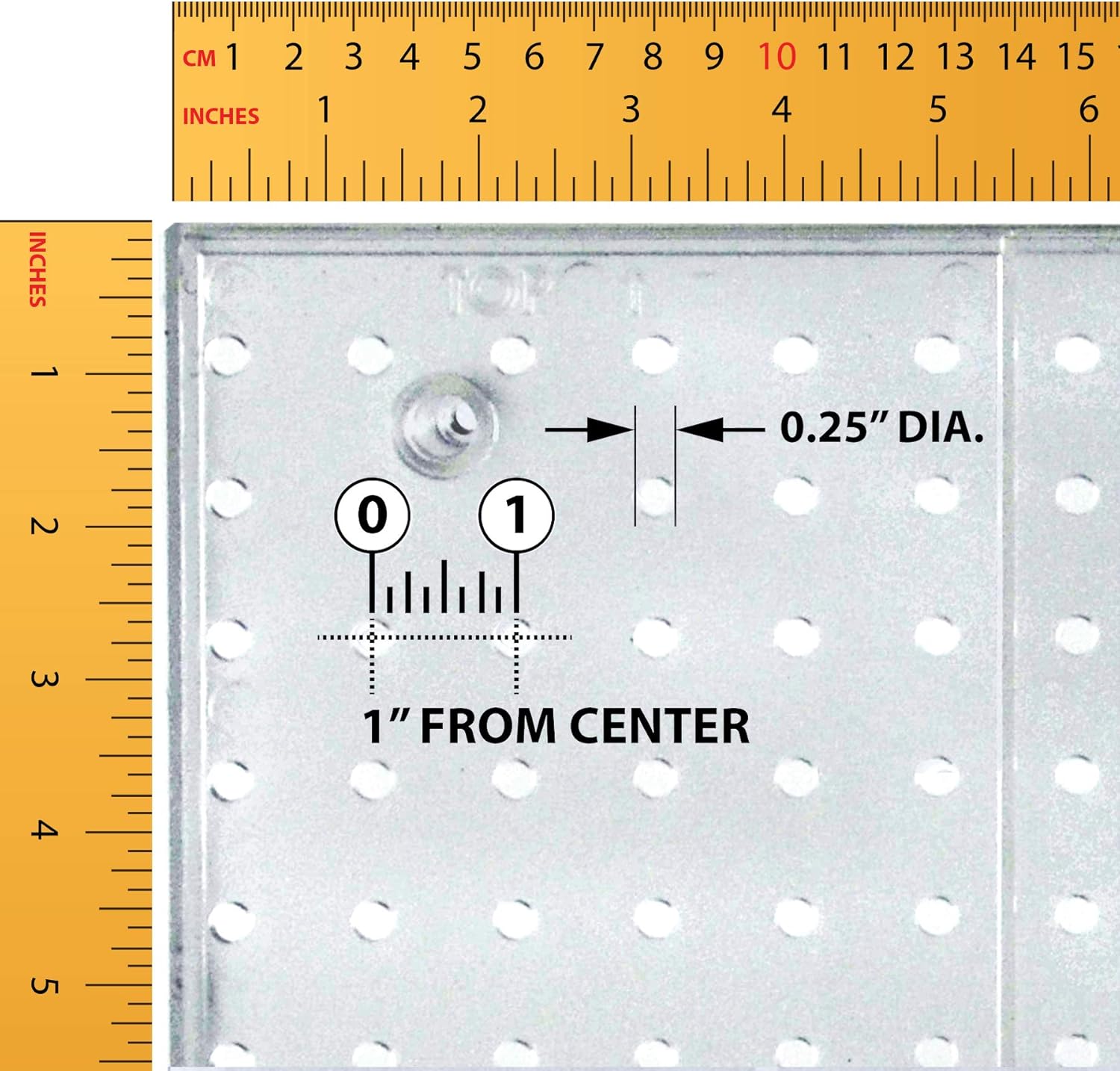 Azar Displays Multi-Tier Acrylic Pegboard Wall Brochure Holder