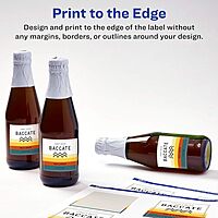 Avery Durable Waterproof Square Labels, Sure Feed Technology, Print-to-The-Edge, 3" x 3"