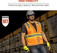 Ergodyne GloWear 8246Z Two-Tone Mesh High-Visibility Safety Vest