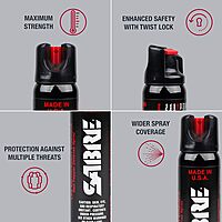 SABRE Magnum 120 3-In-1 Defense Spray, 35 Bursts, 12-Foot (4-Meter) Range, Triple Protection Formula Contains Pepper Spray