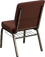 Flash Furniture HERCULES Series 18.5''W Church Chair with Book Rack