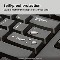 Kensington Mouse-in-a-Box and Keyboard Wired USB Desktop Set (K72436AM), Black (Pack of 2) Full Size (Pack of 2)