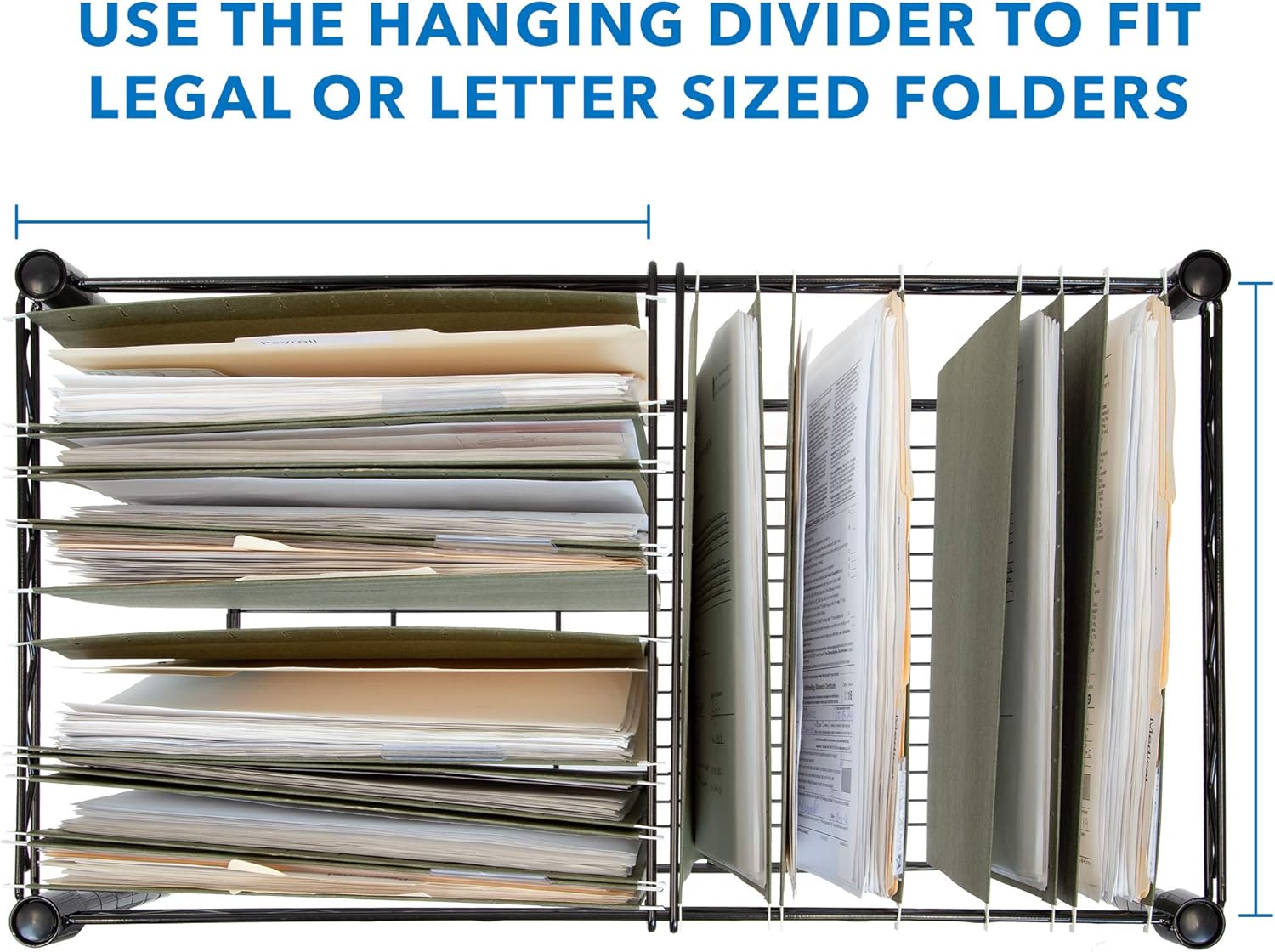 Mount-It! Rolling File Cart with Locking Casters, Mobile Filing Cabinet for Letter and Legal Size Folders