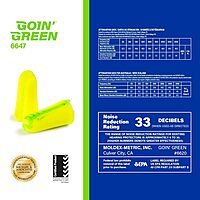 Moldex Goin' Green® PlugStation® Uncorded Disposable Foam Earplug Dispenser 6647, NRR 33dB